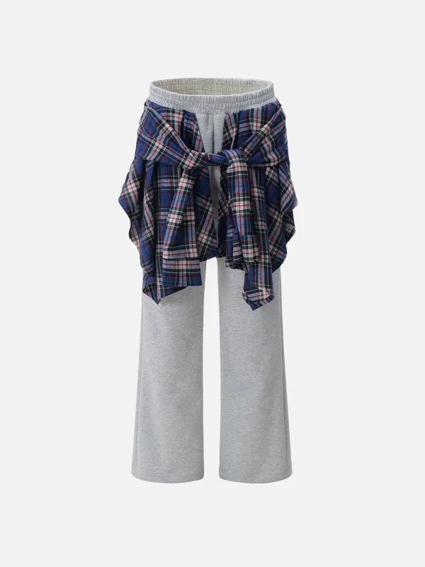 Aelfric Eden Plaid Layered Super Baggy Sweatpants sold by Aelfric Eden