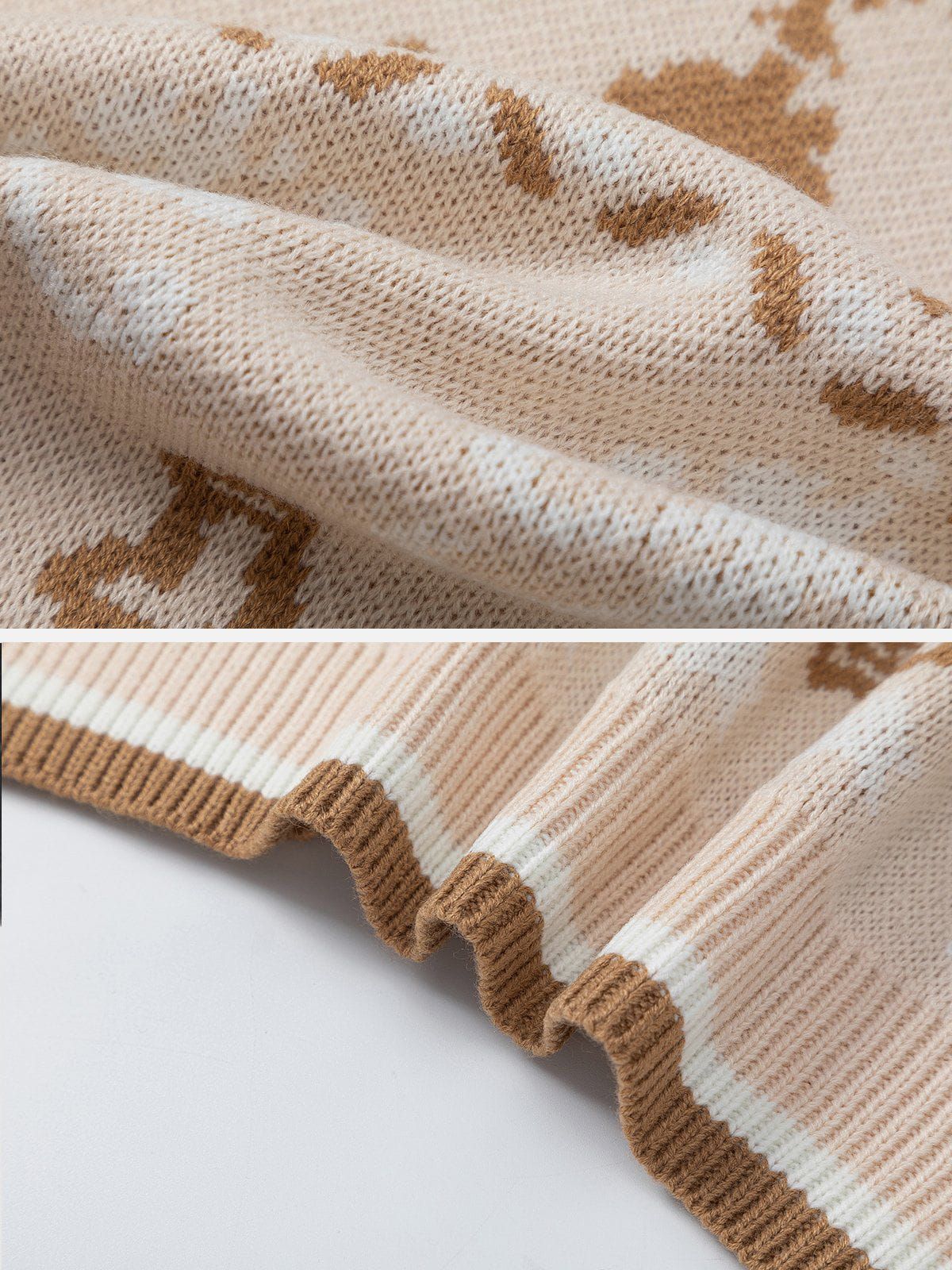 Aelfric Eden Flocked Letters Christmas Sweater sold by Aelfric Eden product image thumbnail 4