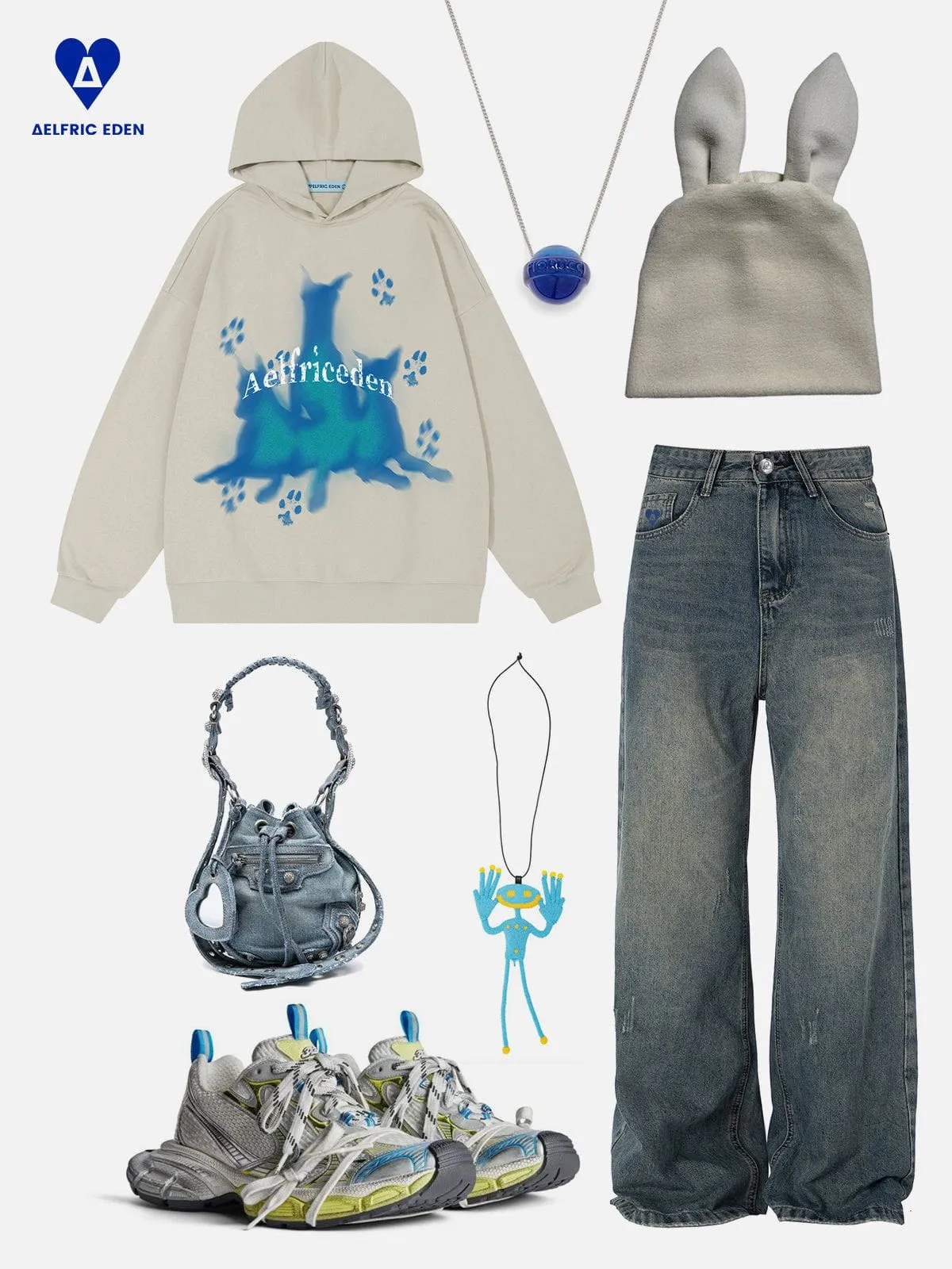 Aelfric Eden Blurring Doberman Print Hoodie sold by Aelfric Eden product image thumbnail 3