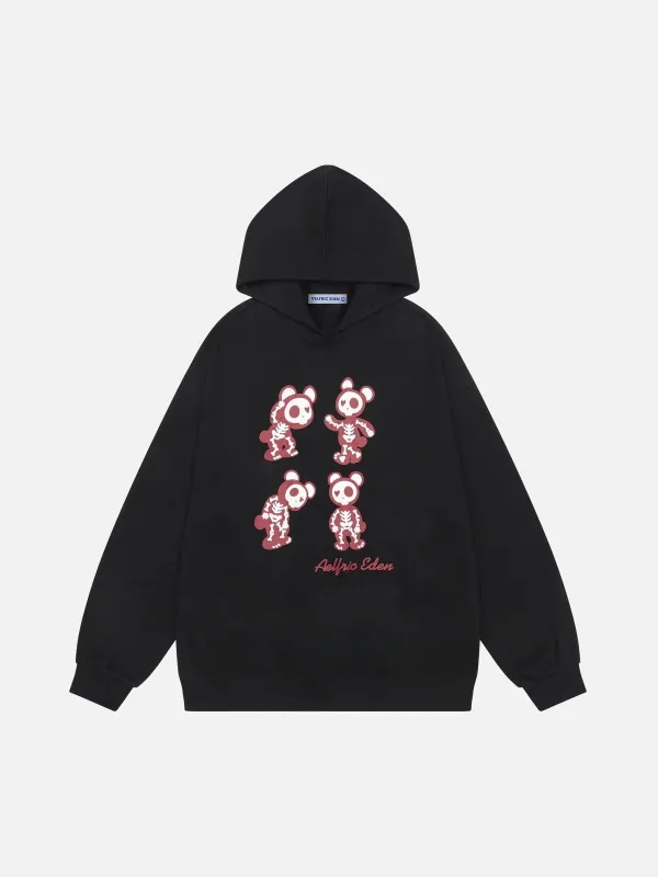 Aelfric Eden Skeleton Bear Hoodie sold by Aelfric Eden
