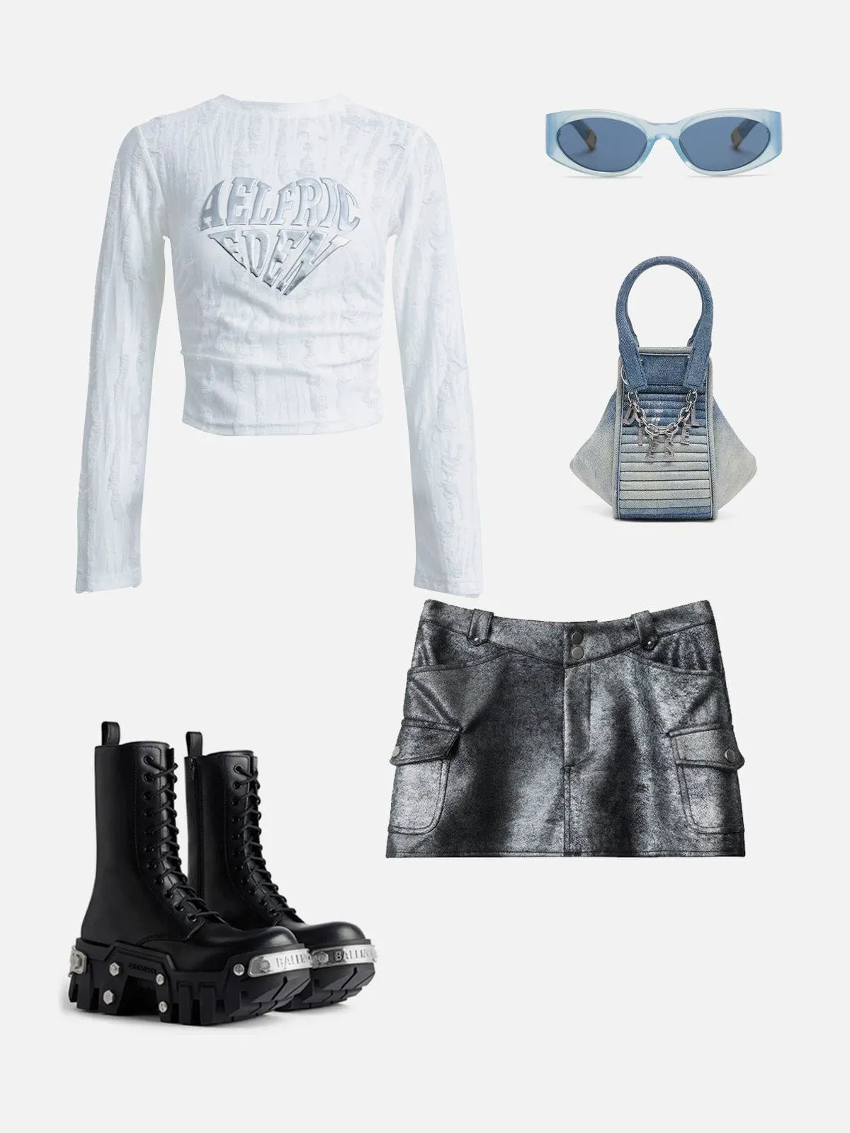 Aelfric Eden Metal Color Skirt sold by Aelfric Eden product image thumbnail 2