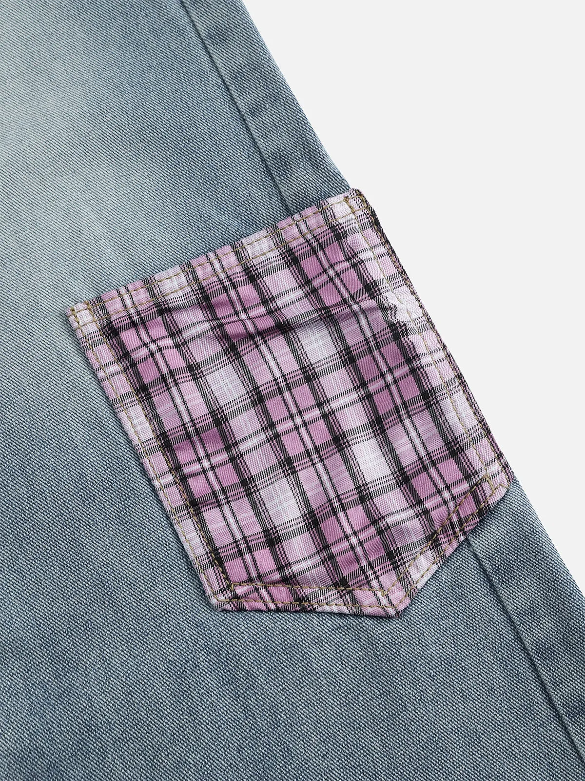 Aelfric Eden Plaid Multi Pocket Jeans sold by Aelfric Eden product image thumbnail 3