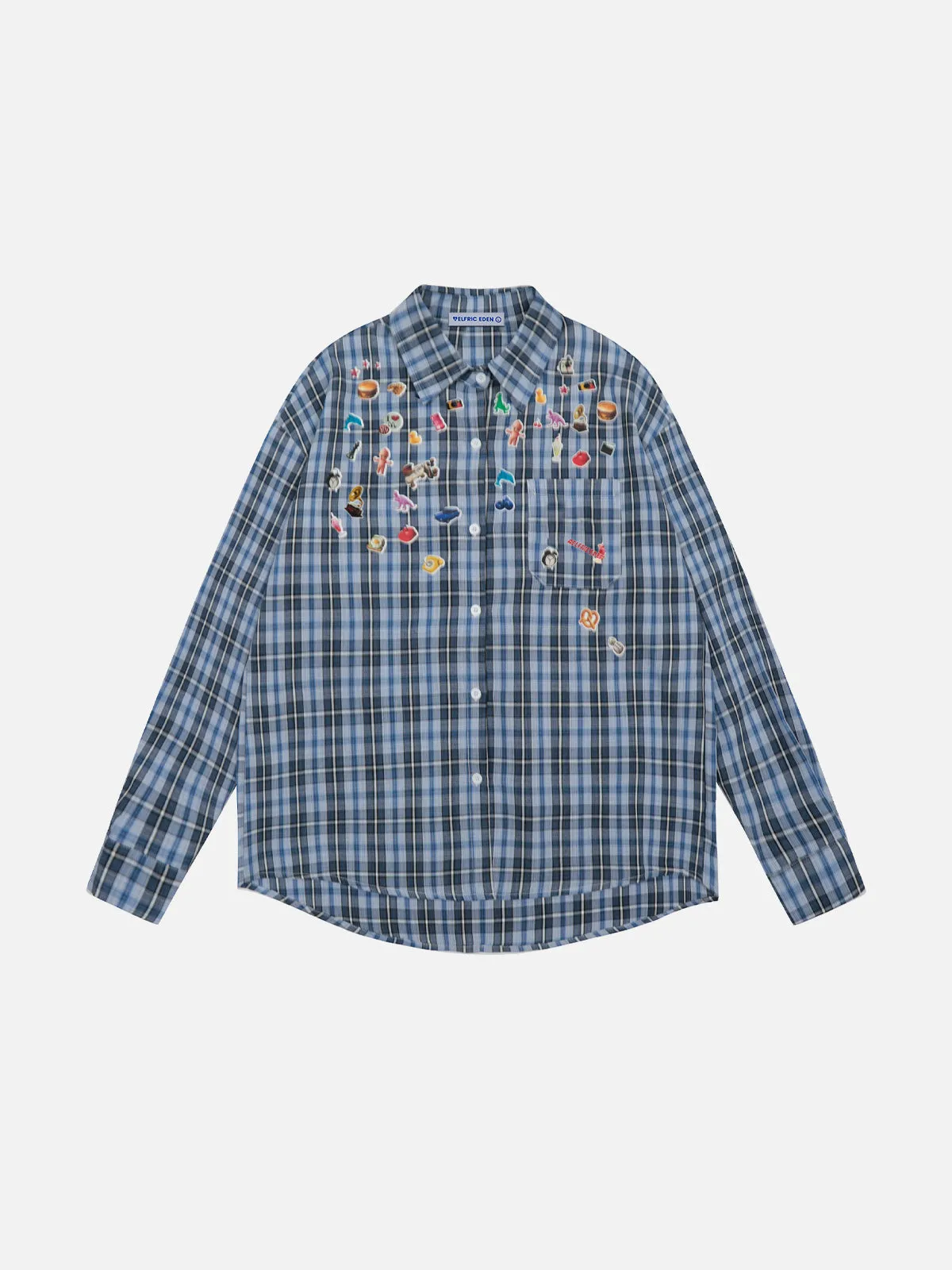 Aelfric Eden Cartoon Stickers Long Sleeves Shirt sold by Aelfric Eden