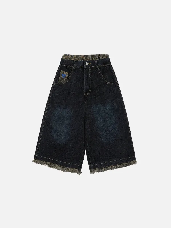 Aelfric Eden Camouflage Double Waist Longline Jorts sold by Aelfric Eden