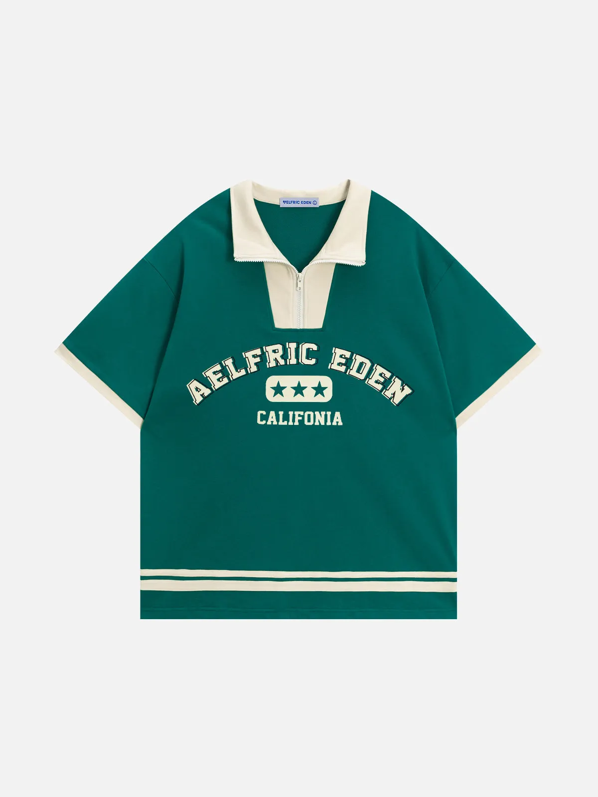 Aelfric Eden Zip Up High-Neck Tee sold by Aelfric Eden