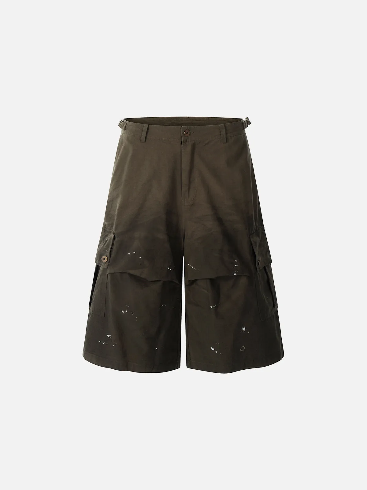 Aelfric Eden Splash-Ink Washed Longline Cargo Shorts sold by Aelfric Eden