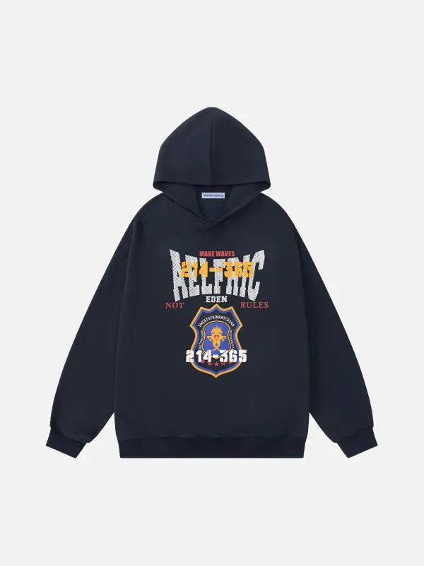 Aelfric Eden Badge Print Pullover Hoodie sold by Aelfric Eden