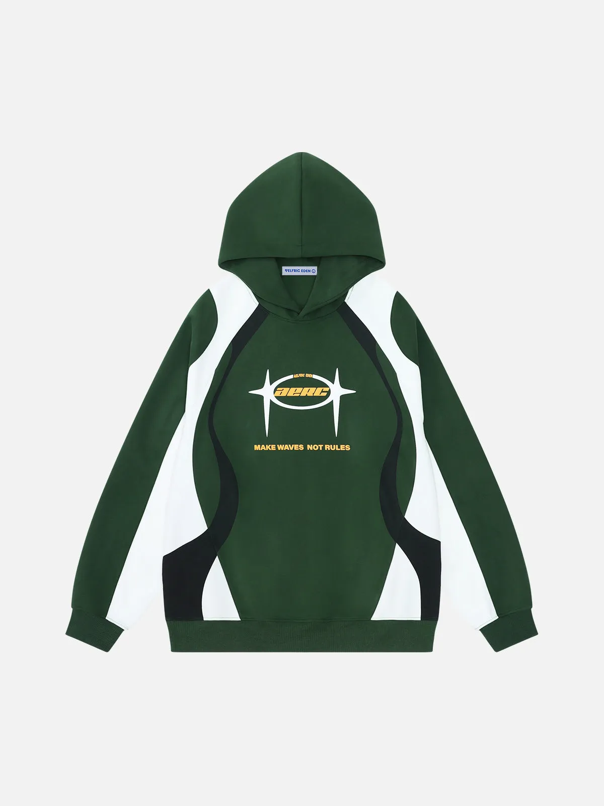 Aelfric Eden Wave Patchwork Pullover Hoodie sold by Aelfric Eden