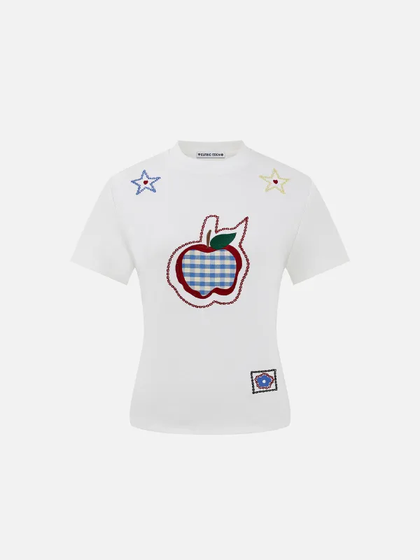 Aelfric Eden Embroidery Apple Tee sold by Aelfric Eden