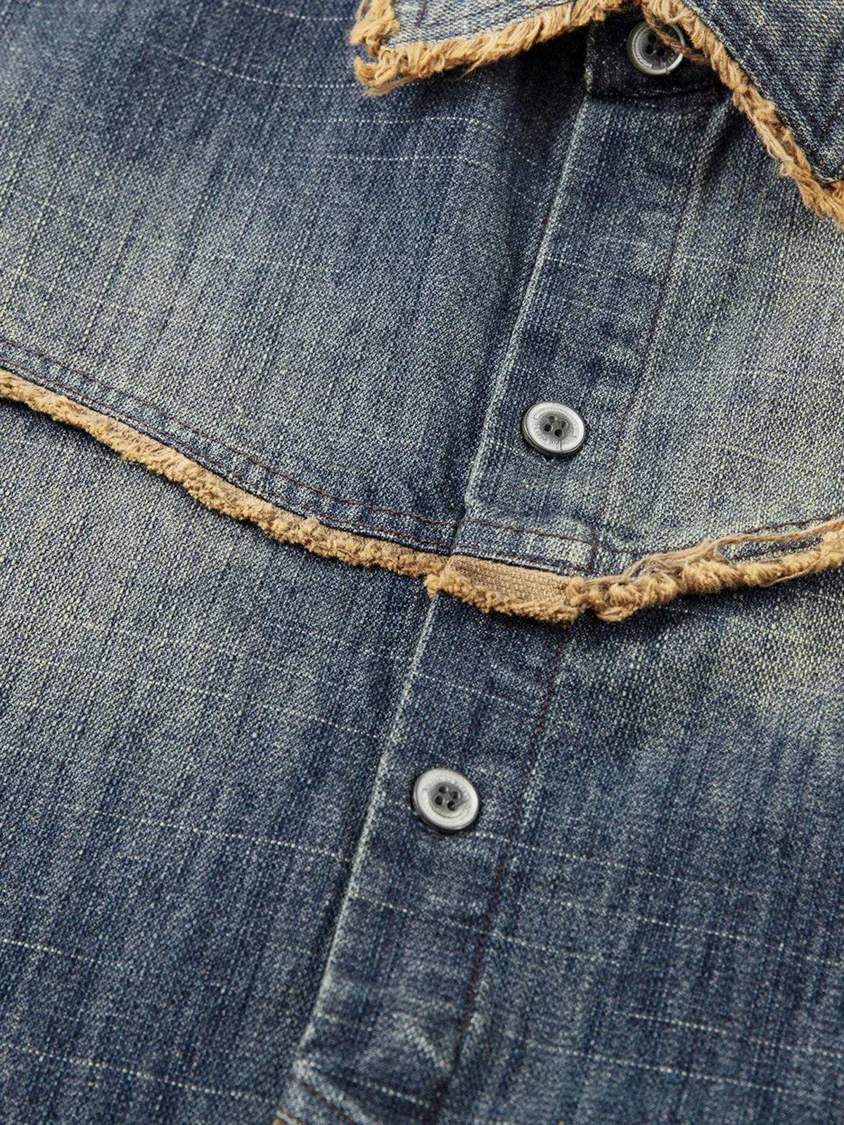 Aelfric Eden Fringe Denim Shirt sold by Aelfric Eden product image thumbnail 5