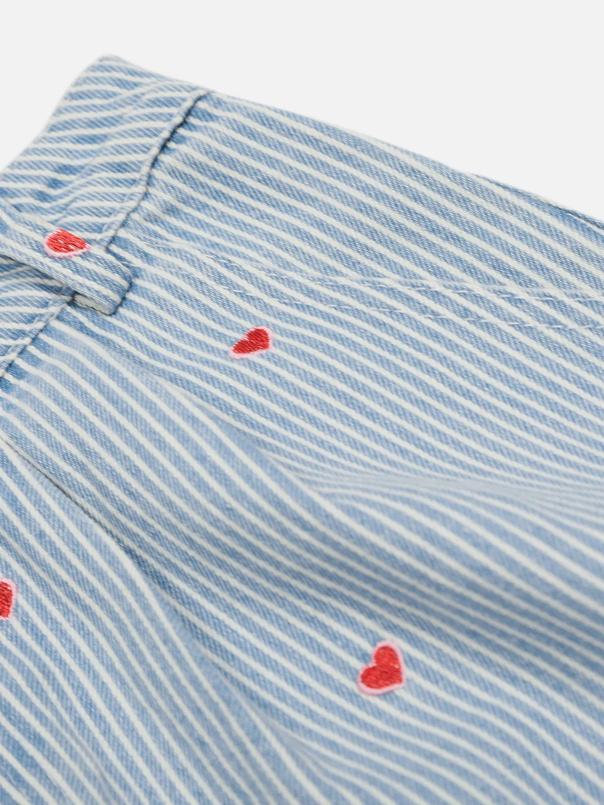 Aelfric Eden Heart Graphic Striped Longline Jorts sold by Aelfric Eden product image thumbnail 3