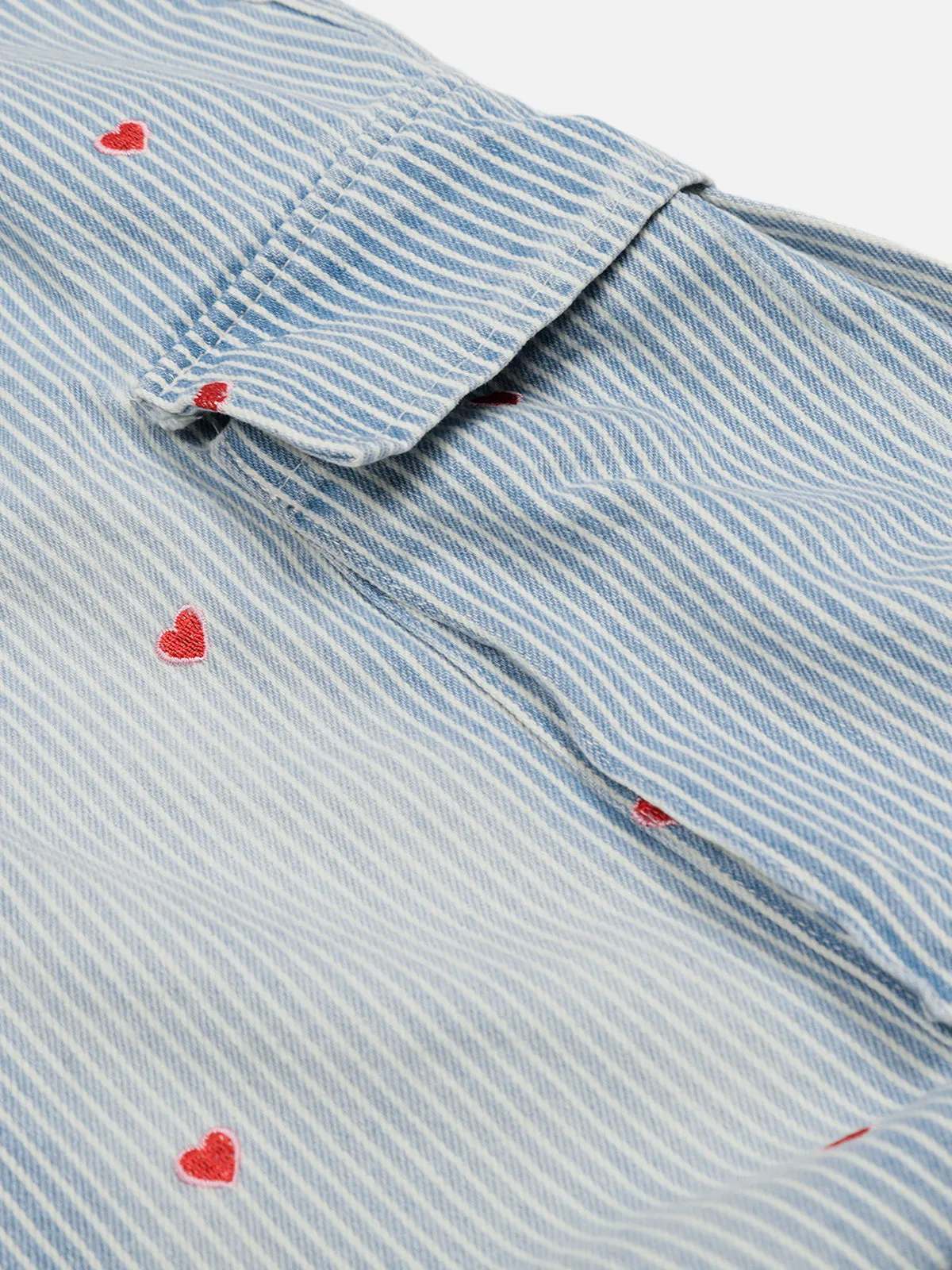 Aelfric Eden Heart Graphic Striped Longline Jorts sold by Aelfric Eden product image thumbnail 4