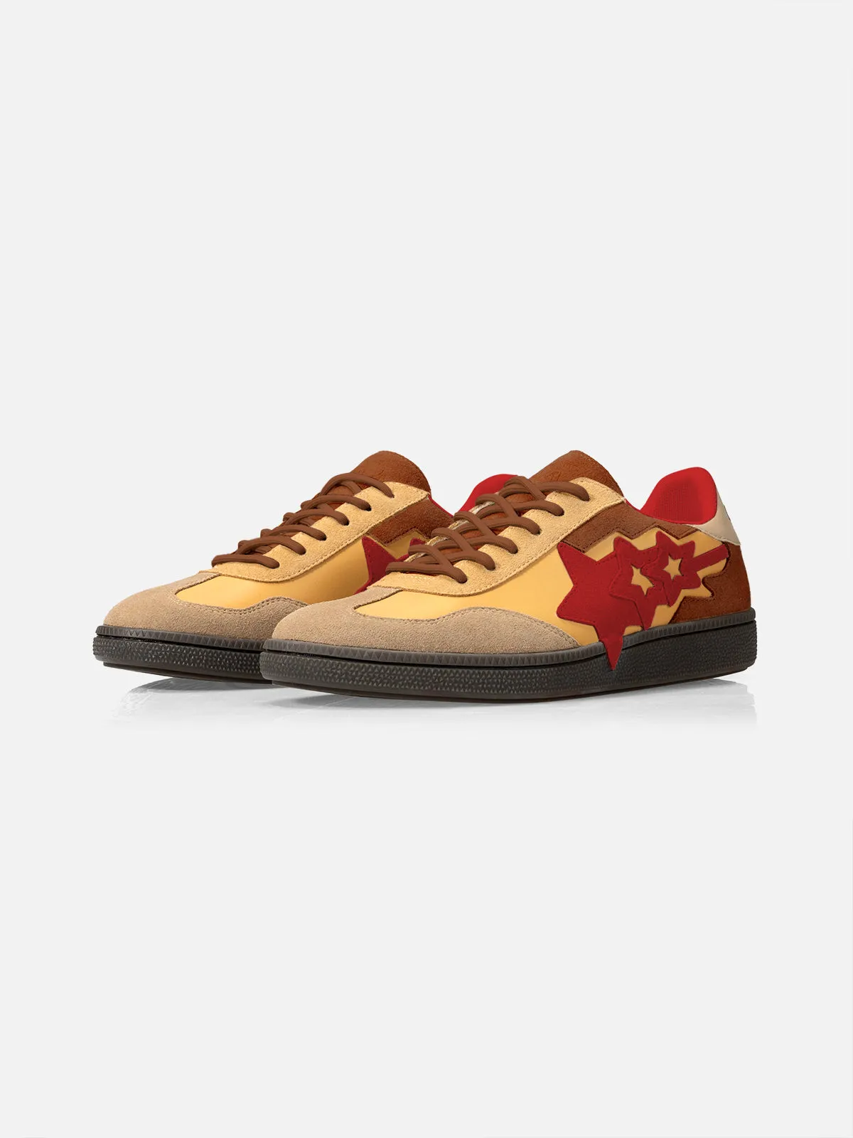 Triple Star Embroidery Gum Sole Skate Shoes sold by Aelfric Eden