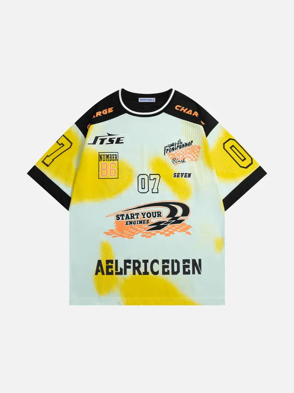 Aelfric Eden Contrast Color Football Jersey sold by Aelfric Eden