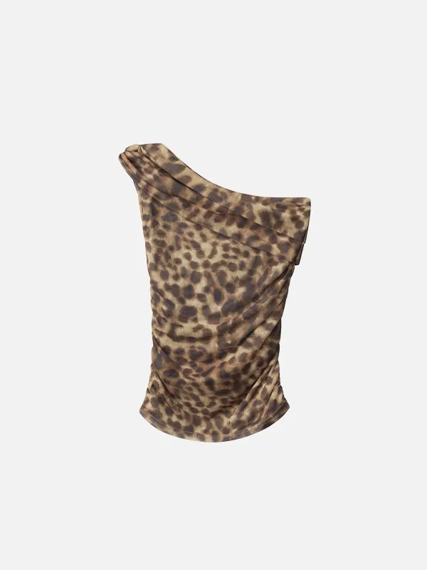 Aelfric Eden Off-The-Shoulder Leopard Graphic Cami Top sold by Aelfric Eden