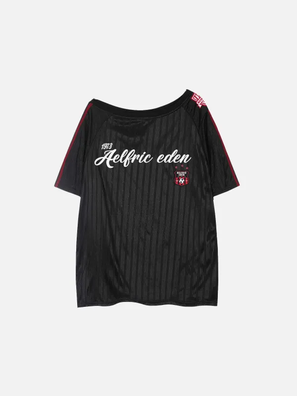Aelfric Eden Slant Shoulder Stripe Tee sold by Aelfric Eden
