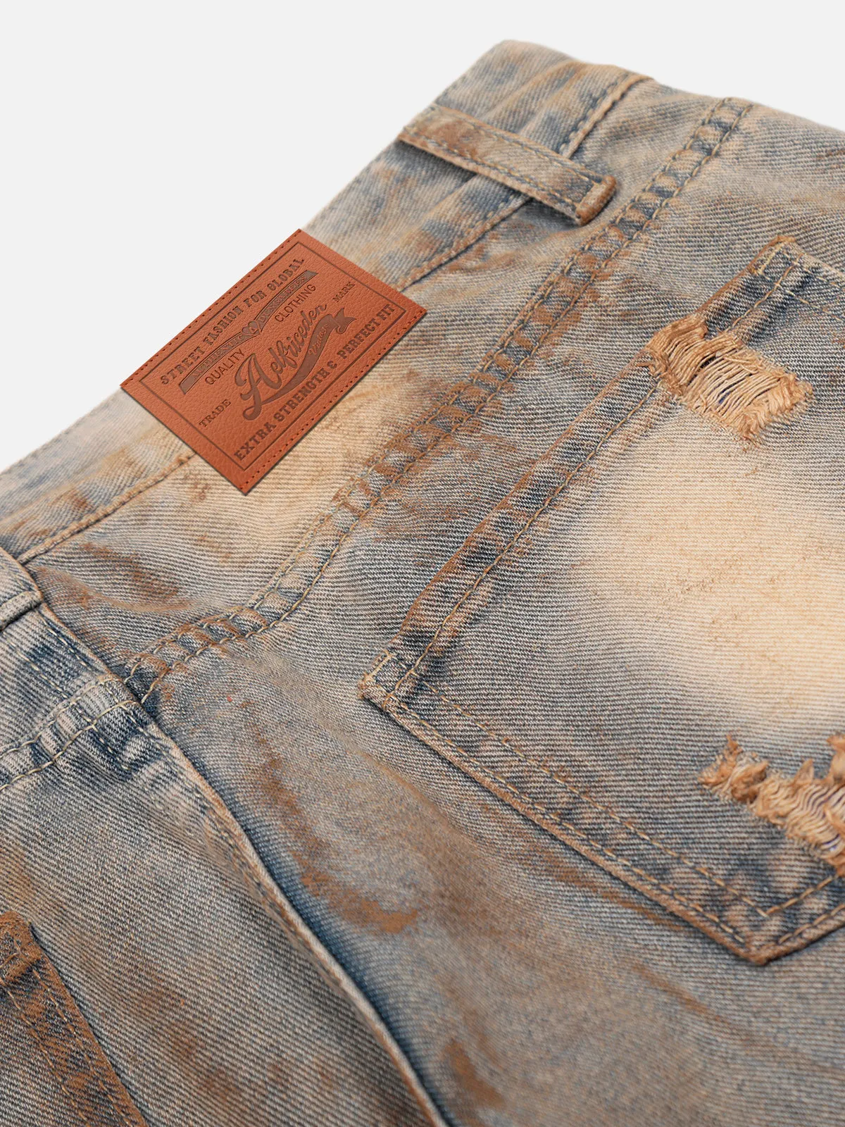 Aelfric Eden Dirty Wash Distressed Baaggy Jeans sold by Aelfric Eden product image thumbnail 3