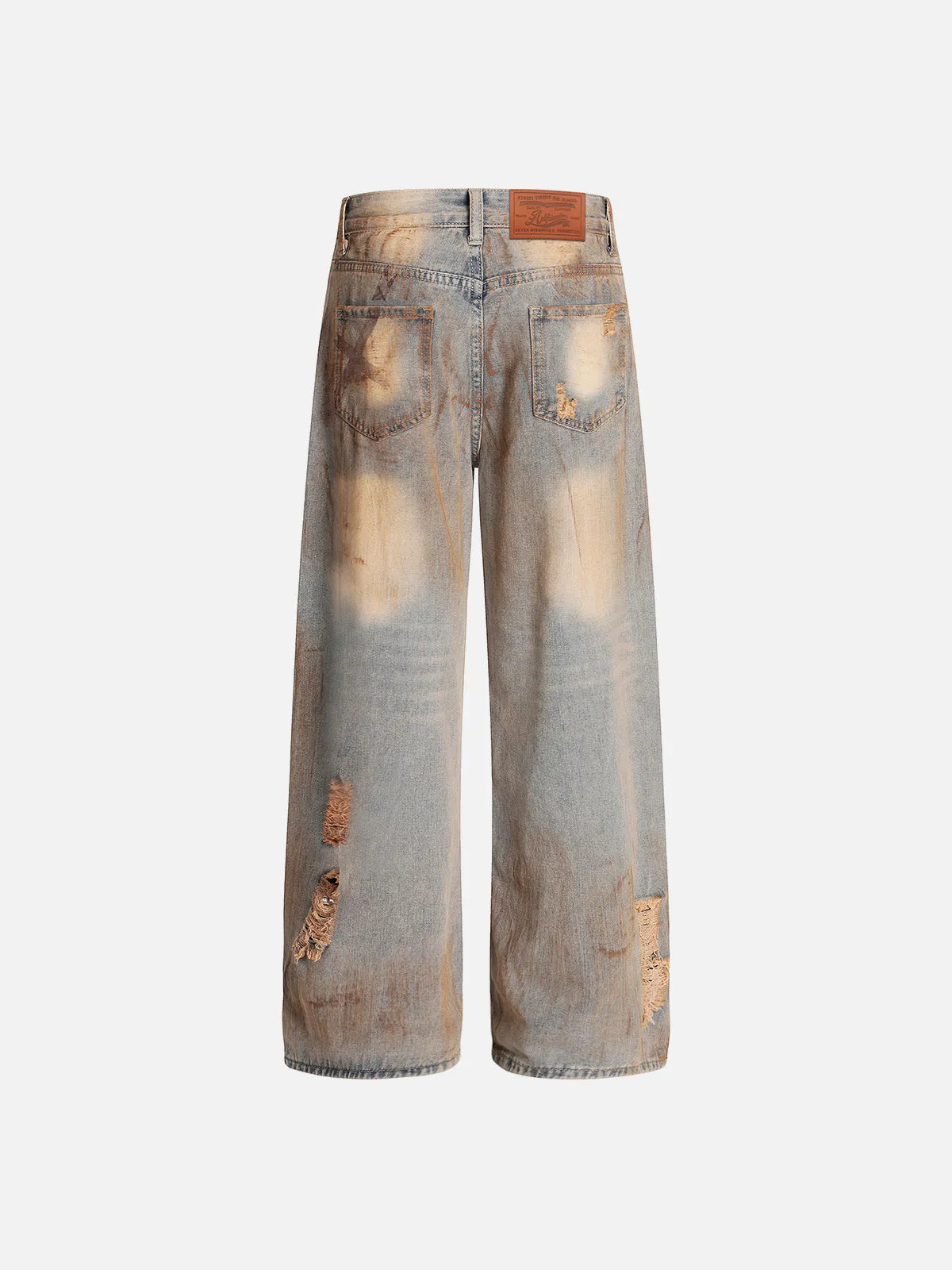 Aelfric Eden Dirty Wash Distressed Baaggy Jeans sold by Aelfric Eden product image thumbnail 2