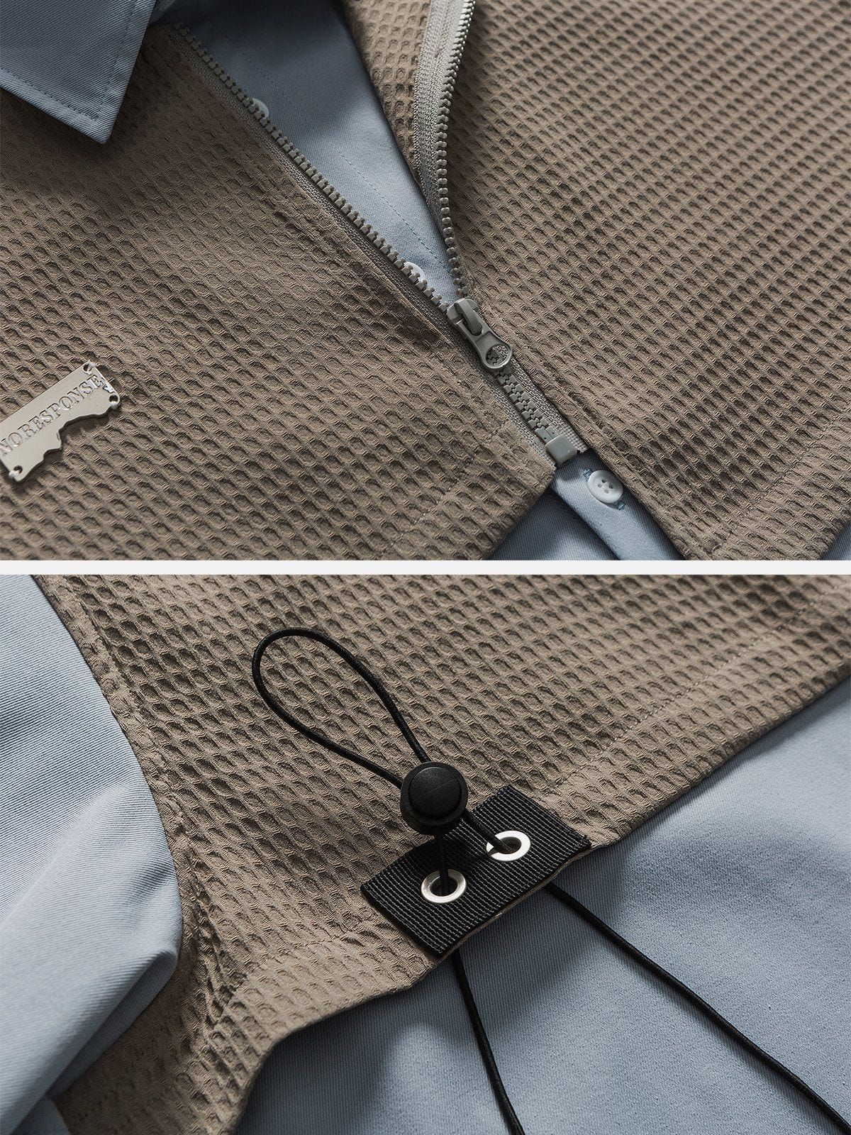 Aelfric Eden Stripe Patchwork Short Sleeve Shirts sold by Aelfric Eden product image thumbnail 6