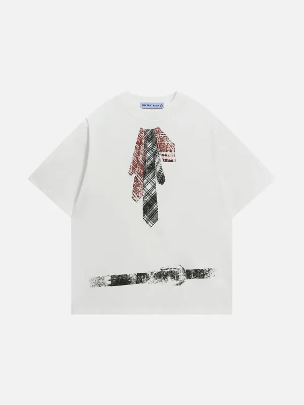Aelfric Eden Necktie Print Tee sold by Aelfric Eden