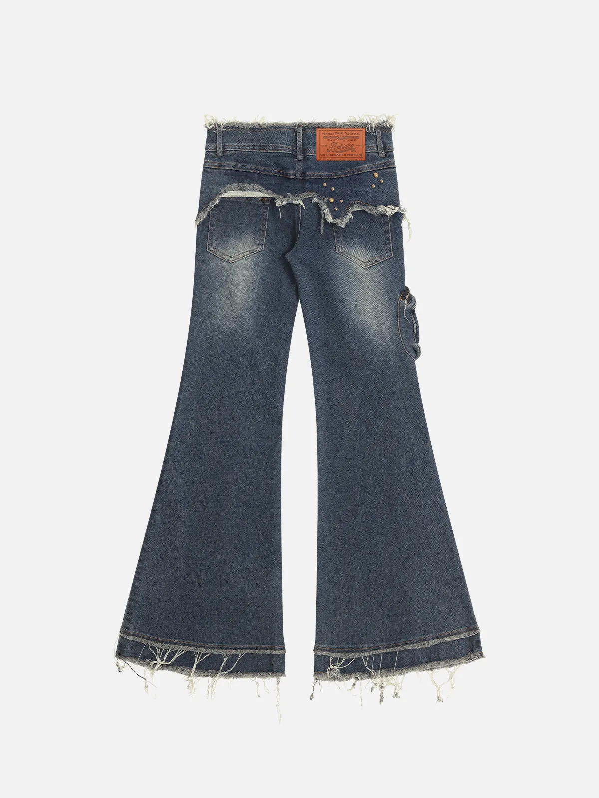 Aelfric Eden Fringe Multi Pocket Flared Jeans sold by Aelfric Eden product image thumbnail 2