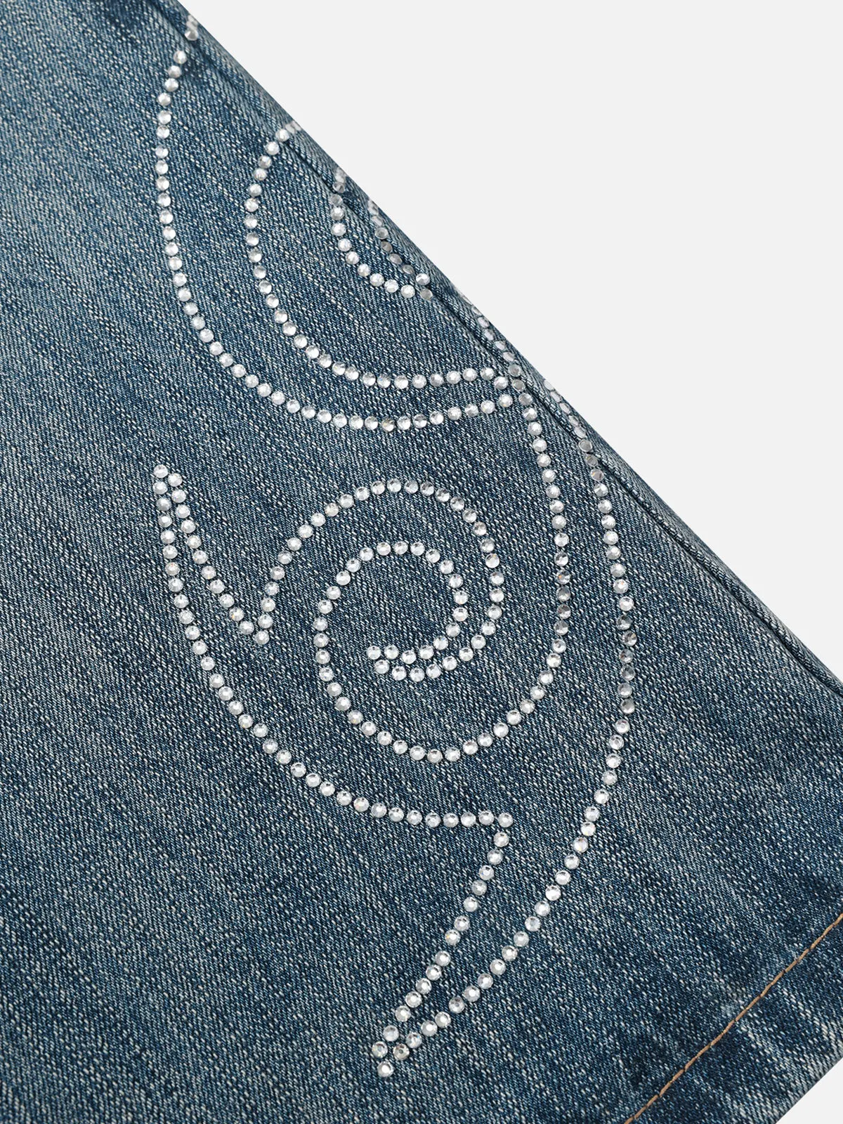 Aelfric Eden Hotfix Rhinestone Longline Jorts sold by Aelfric Eden product image thumbnail 4