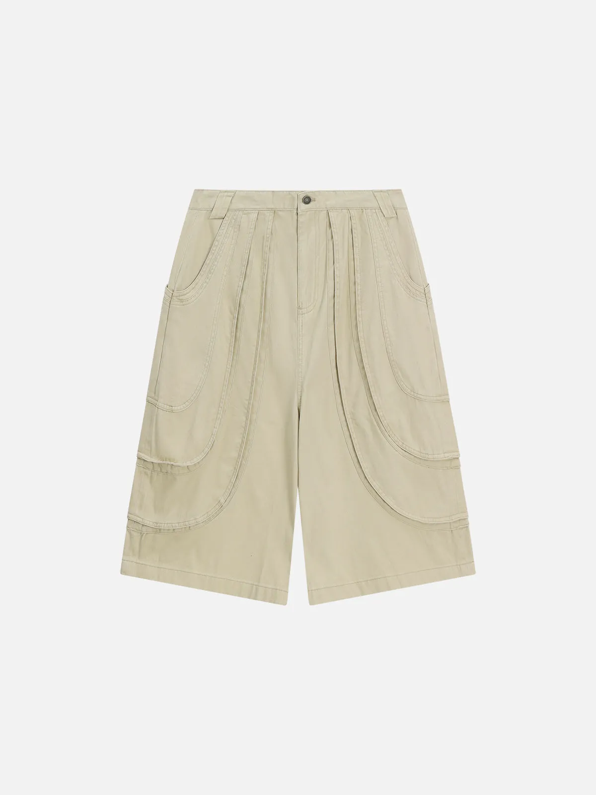 Aelfric Eden Curved Patchwork Cargo Shorts sold by Aelfric Eden