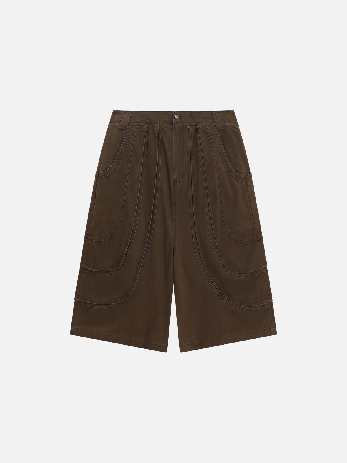 Aelfric Eden Curved Patchwork Cargo Shorts sold by Aelfric Eden product image thumbnail 3