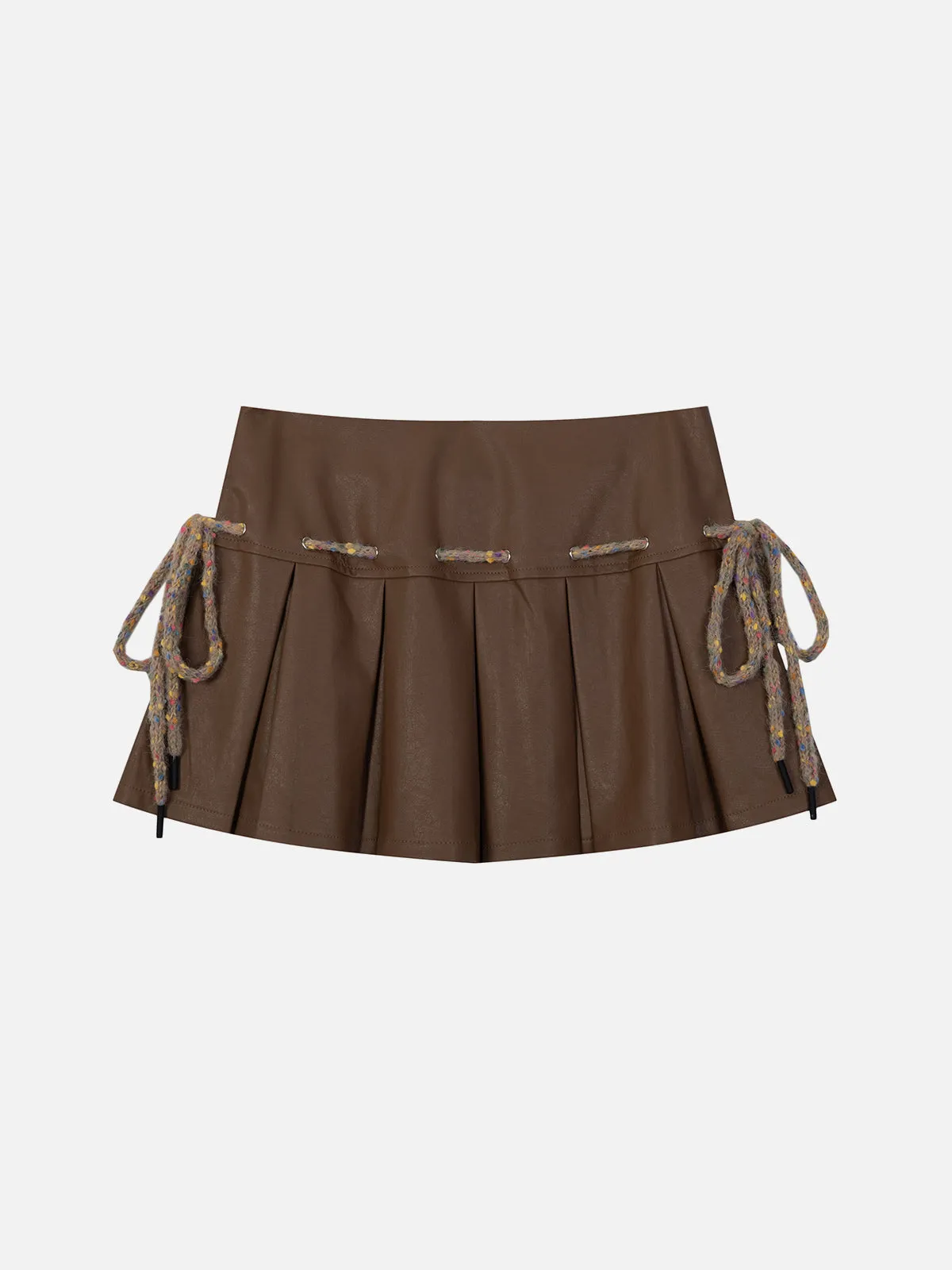 Aelfric Eden Drawstring Wrinkle Faux Leather Skirt sold by Aelfric Eden
