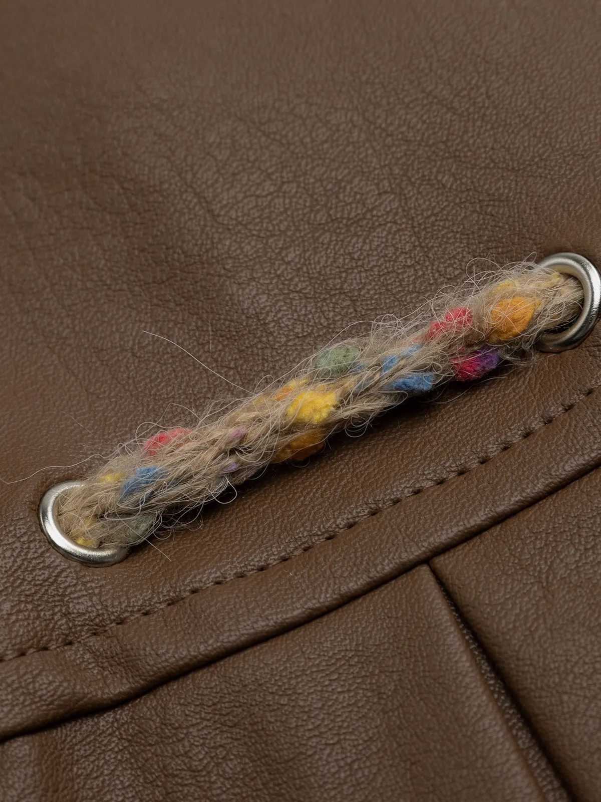 Aelfric Eden Drawstring Wrinkle Faux Leather Skirt sold by Aelfric Eden product image thumbnail 5