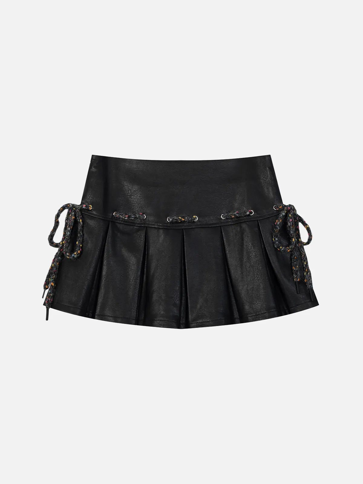Aelfric Eden Drawstring Wrinkle Faux Leather Skirt sold by Aelfric Eden product image thumbnail 2