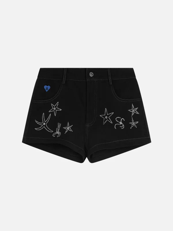 Aelfric Eden Starfish Rhinestone Micro Jorts sold by Aelfric Eden