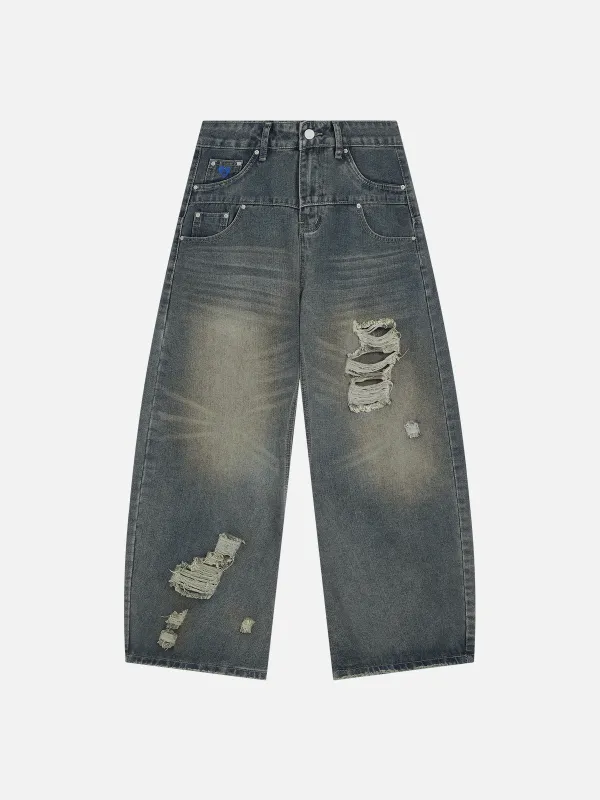 Aelfric Eden Distressed Super Baggy Barrel Jeans sold by Aelfric Eden