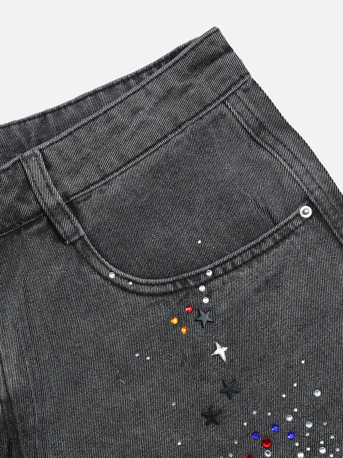 Aelfric Eden Rhinestone Washed Jorts sold by Aelfric Eden product image thumbnail 3