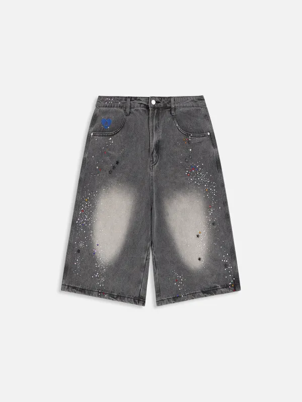 Aelfric Eden Rhinestone Washed Jorts sold by Aelfric Eden