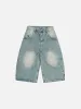 Aelfric Eden Wrinkle Washed Longline Jorts sold by Aelfric Eden
