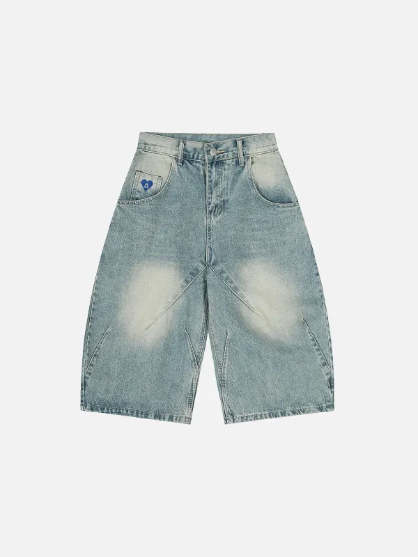 Aelfric Eden Wrinkle Washed Longline Jorts sold by Aelfric Eden