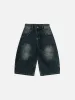 Aelfric Eden Wrinkle Washed Longline Jorts sold by Aelfric Eden