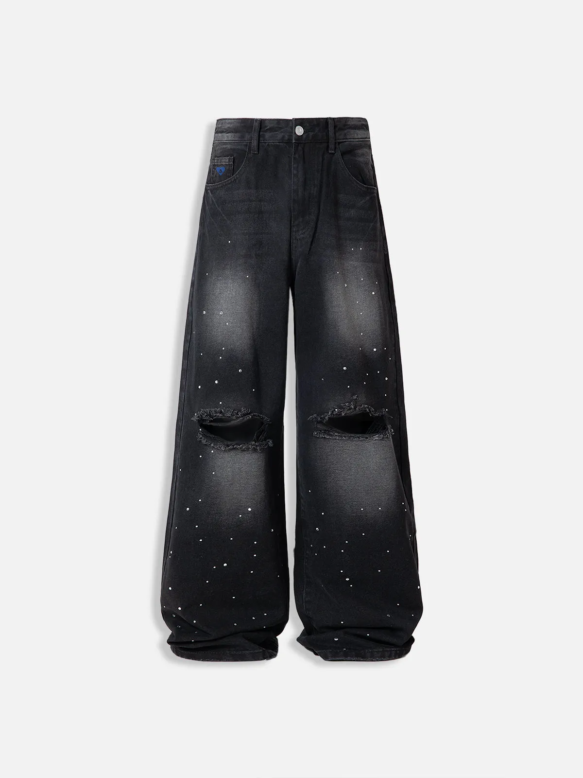 Aelfric Eden Rhinestone Baggy Jeans sold by Aelfric Eden product image thumbnail 2