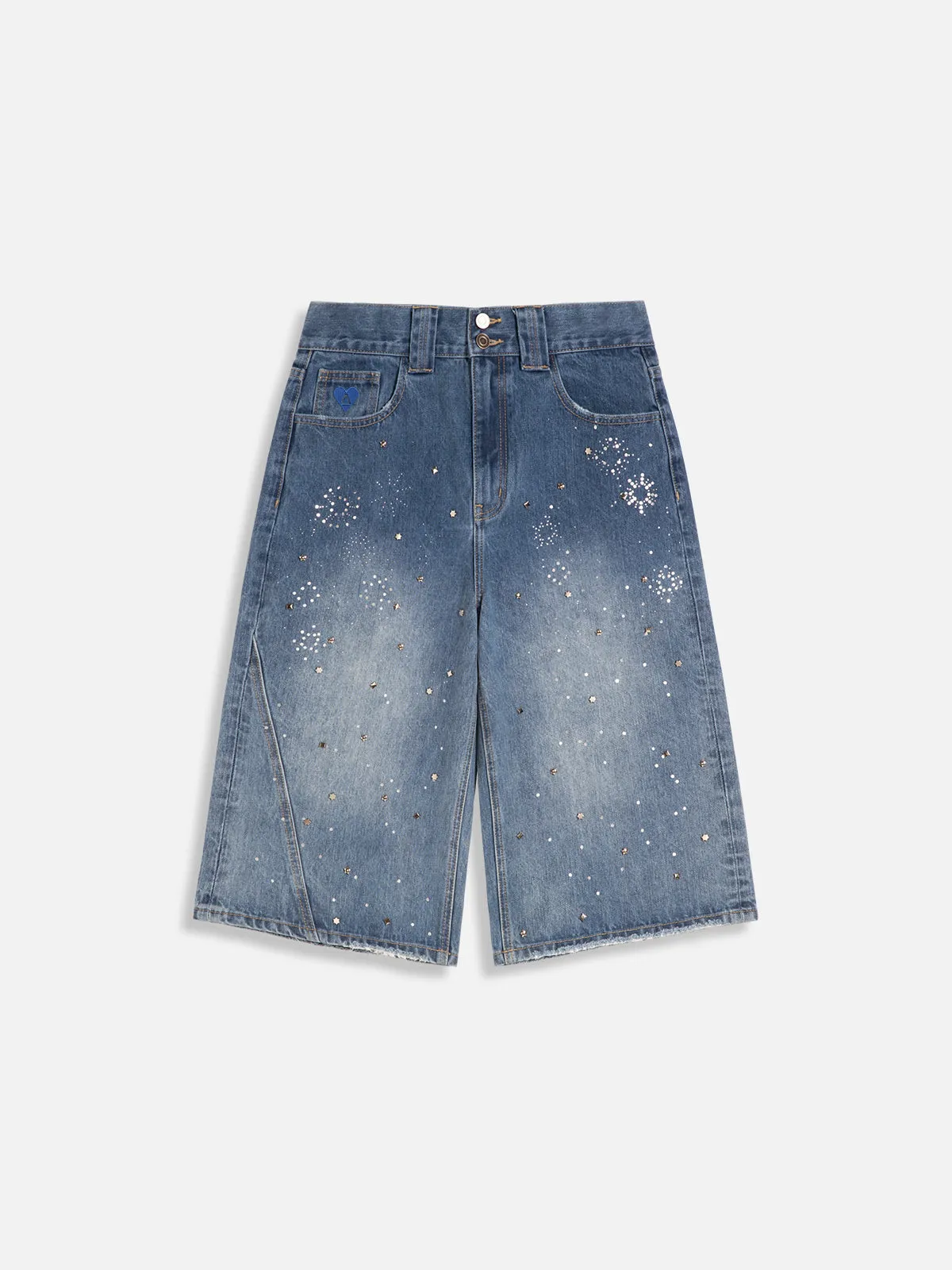 Aelfric Eden Rhinestone Star Longline Jorts sold by Aelfric Eden