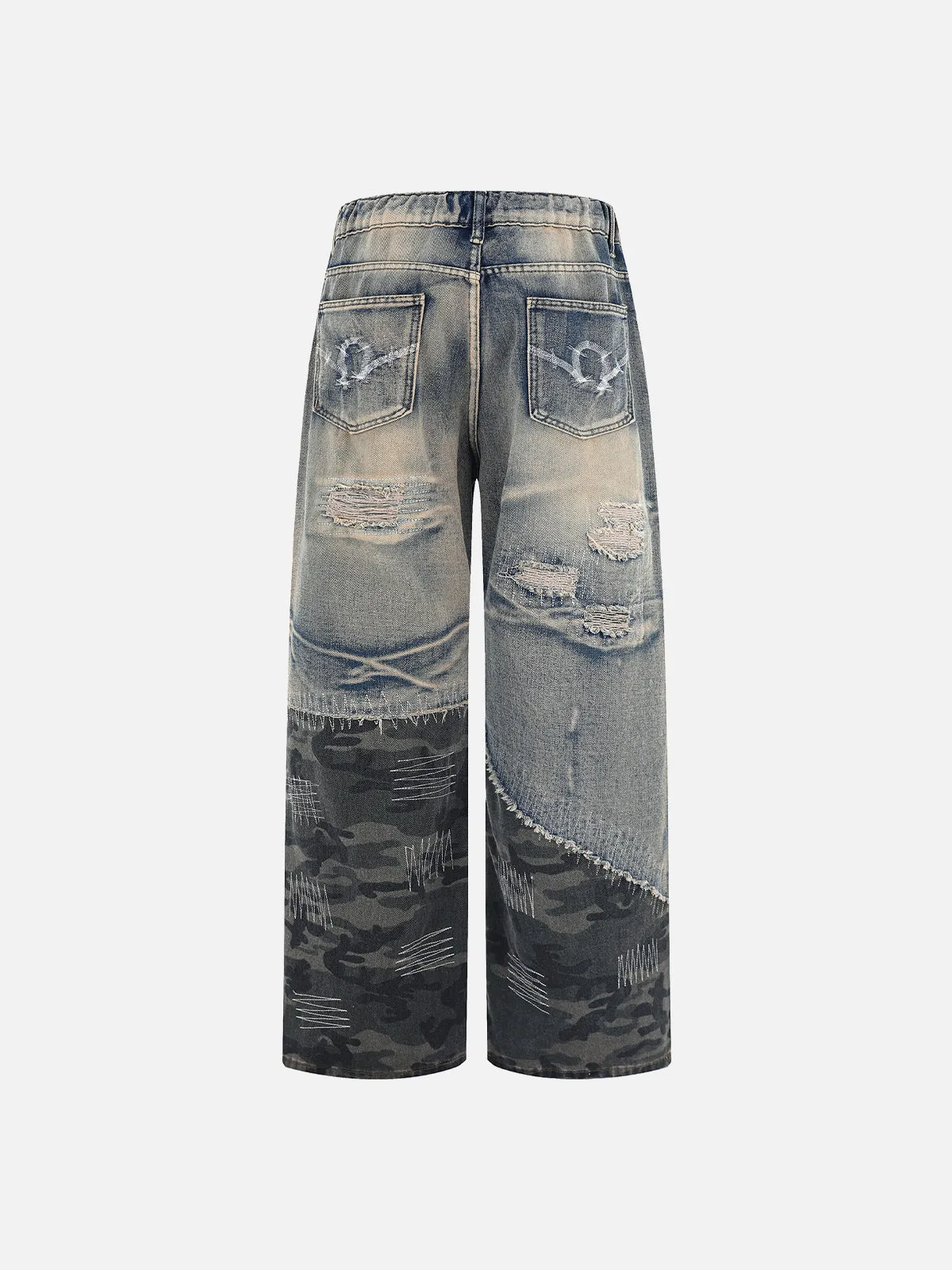 Aelfric Eden Camouflage Patchwork Jeans sold by Aelfric Eden product image thumbnail 2