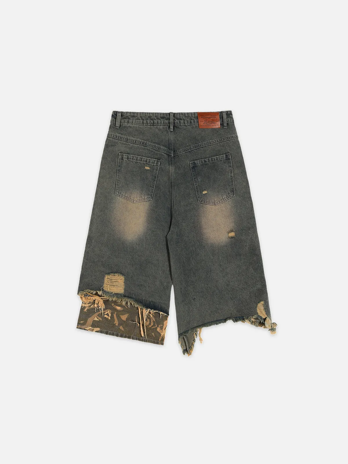 Aelfric Eden Chain Print Washed Longline Jorts sold by Aelfric Eden product image thumbnail 4