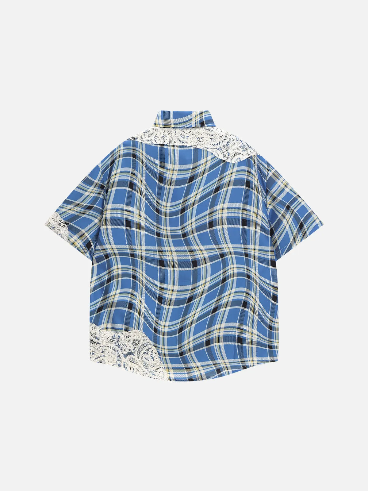 Aelfric Eden Lace Plaid Short Sleeve Shirt sold by Aelfric Eden product image thumbnail 2
