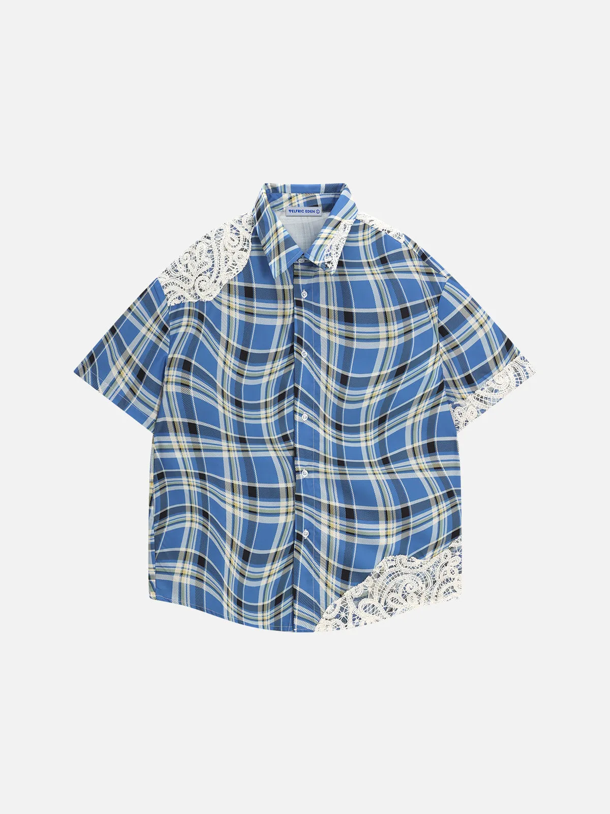 Aelfric Eden Lace Plaid Short Sleeve Shirt sold by Aelfric Eden
