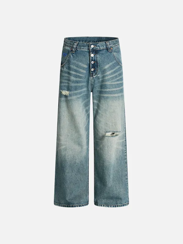 Aelfric Eden Washed Ripped Jeans made by Aelfric Eden