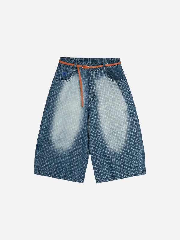 Aelfric Eden Vintage Plaid Washed Longline Jorts sold by Aelfric Eden