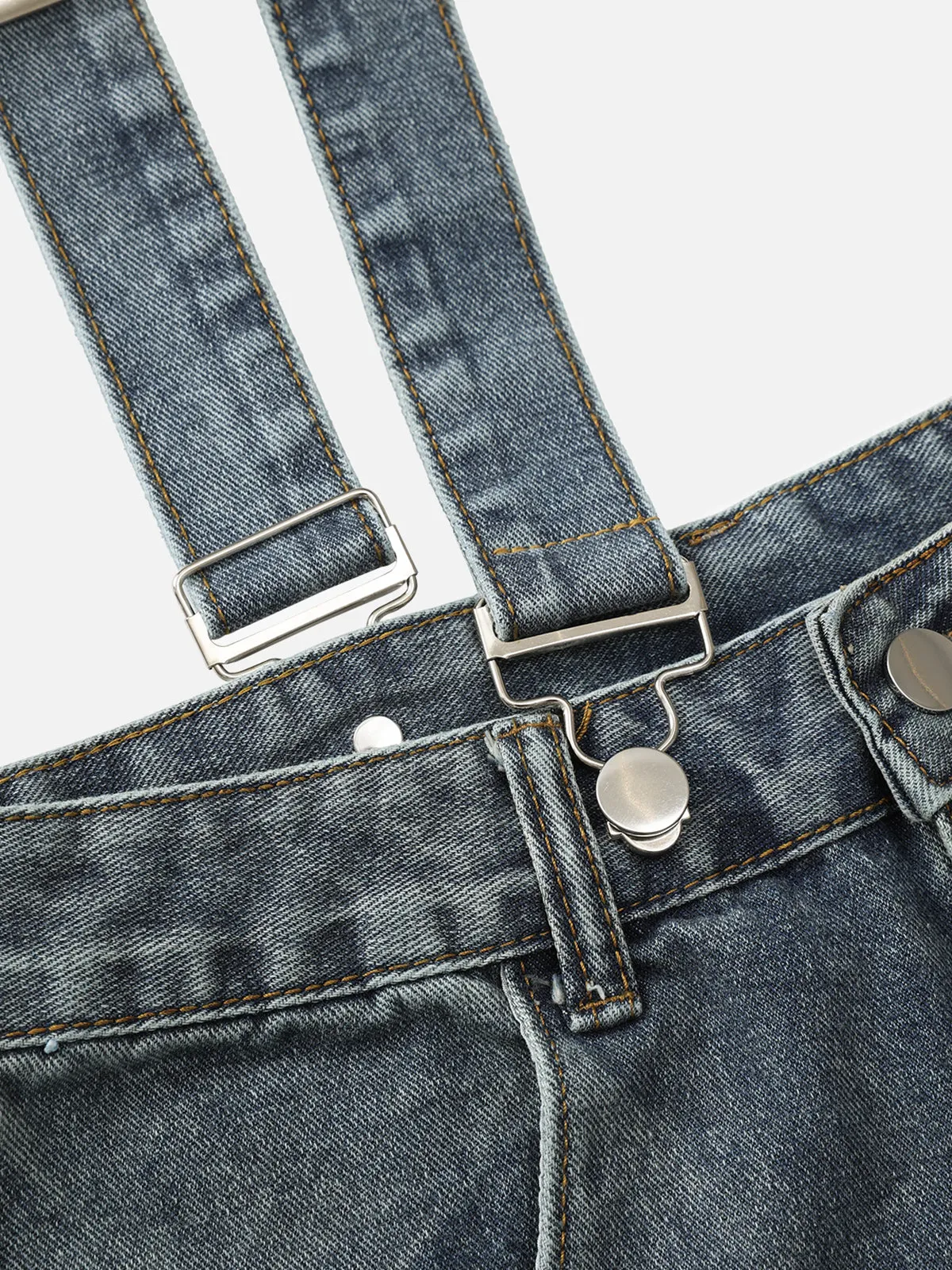 Aelfric Eden Washed Denim Barrel Overalls sold by Aelfric Eden product image thumbnail 3