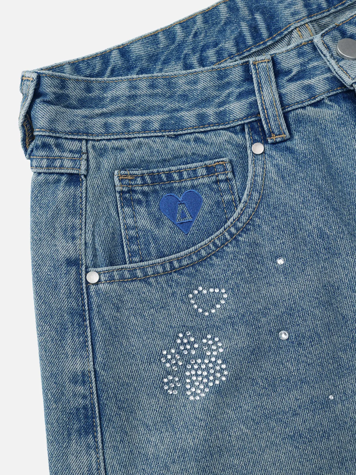Aelfric Eden Rhinestone Super Baggy Barrel Jeans sold by Aelfric Eden product image thumbnail 3