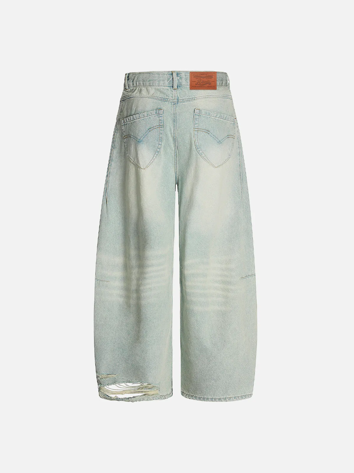 Aelfric Eden Washed Distressed Baggy Barrel Jeans sold by Aelfric Eden product image thumbnail 2