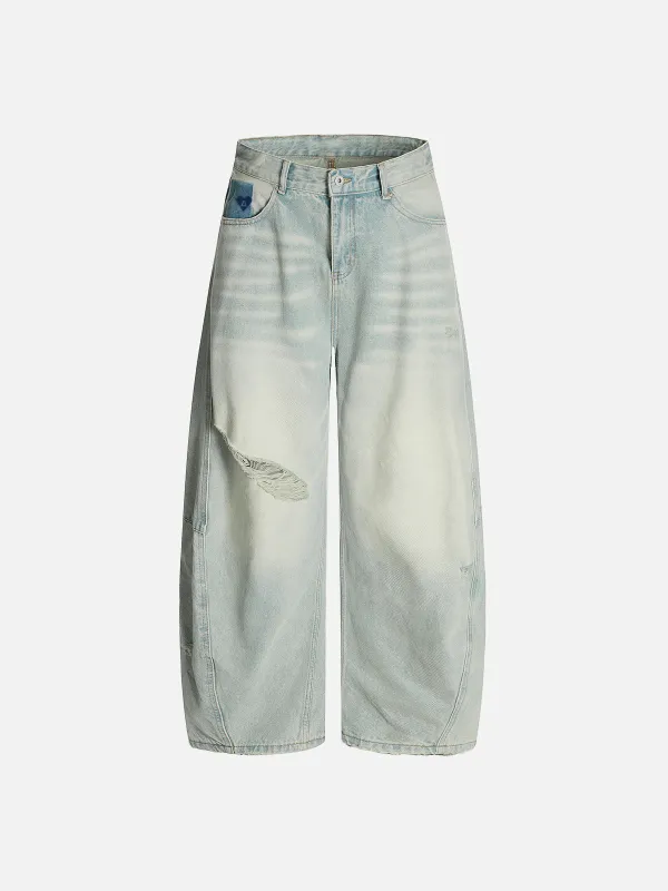 Aelfric Eden Washed Distressed Baggy Barrel Jeans made by Aelfric Eden